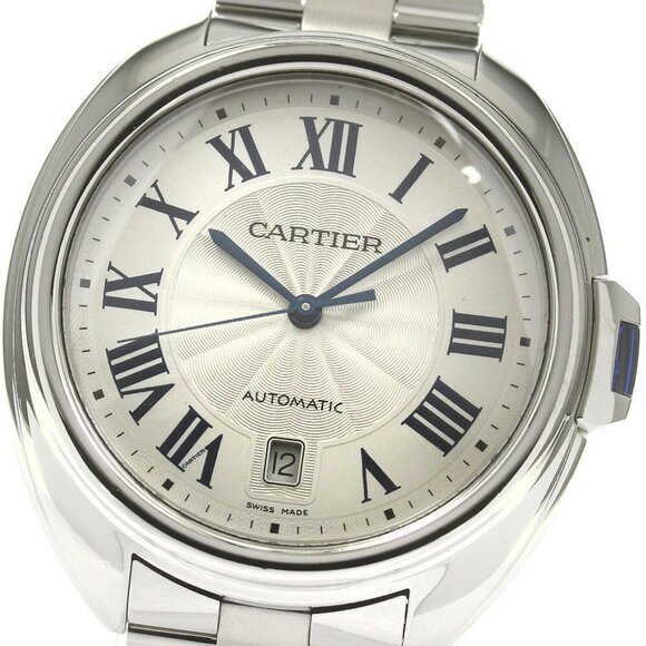 CARTIER Cres de Cartier WSCL0007 Date Silver Dial Automatic Men's Watch_843863 - Picture 1 of 6